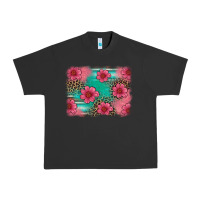 Pigment Black easter spring leopard serape background Urban Heavy Tee - Artiststas