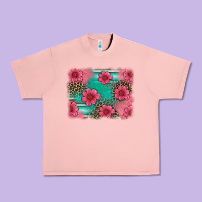 Easter Spring Leopard Serape Background Urban Heavy Tee Designed By Artiststas