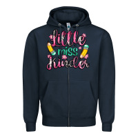 Navy little miss kindergarten Zipper Hoodie - Zillion Design Studio