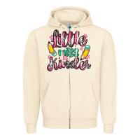 Sandshell little miss kindergarten Zipper Hoodie - Zillion Design Studio