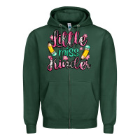 Sports Green little miss kindergarten Zipper Hoodie - Zillion Design Studio