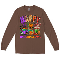 Chestnut Happy Hallothanksmas coffee cups Long Sleeve Tee - RanaPortraitStore