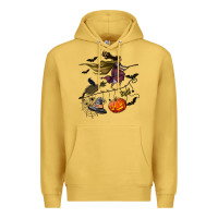 Antique Gold Witch Premium Hoodie - NancyCooperArtShop