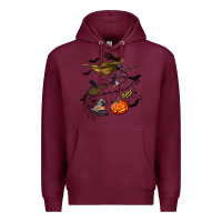 Burgundy Witch Premium Hoodie - NancyCooperArtShop