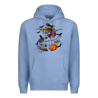 Colony Blue Witch Premium Hoodie - NancyCooperArtShop