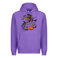 Purple Witch Premium Hoodie - NancyCooperArtShop