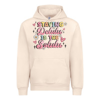 Sandshell staying delulu is the solulu Urban Hoodie - MaliasSmallBusiness