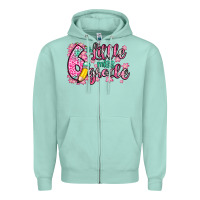 Seafoam little miss 6th grade Zipper Hoodie - Zillion Design Studio