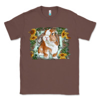 Chestnut Bunny With Flower Leopard Classic Tee - RanaPortraitStore
