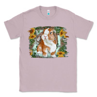 Lilac Bunny With Flower Leopard Classic Tee - RanaPortraitStore