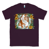 Plum Bunny With Flower Leopard Classic Tee - RanaPortraitStore