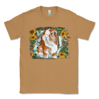 Toasted Coconut Bunny With Flower Leopard Classic Tee - RanaPortraitStore