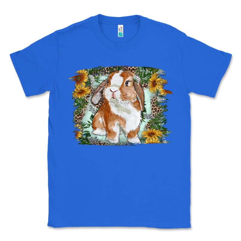 Bunny With Flower Leopard Classic Tee by RanaPortraitStore | Teevron