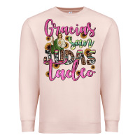 Pale Pink gracias san judas tadeo Premium Sweatshirt - JahusDesignShop