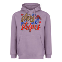Lavender stars and stripes Heavyweight Hoodie - HRA Design Shop