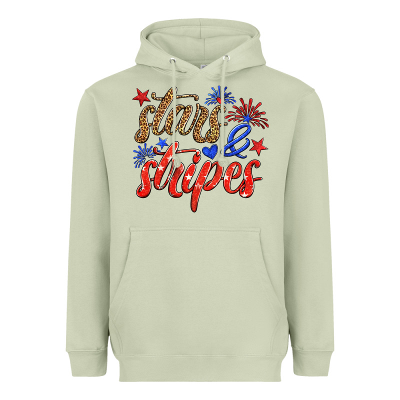 Stars And Stripes Heavyweight Hoodie by HRA Design Shop | Teevron