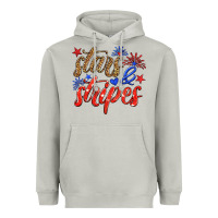Moon Dust stars and stripes Heavyweight Hoodie - HRA Design Shop