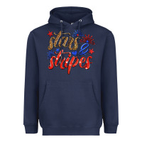 Navy stars and stripes Heavyweight Hoodie - HRA Design Shop