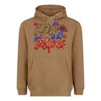 Toasted Coconut stars and stripes Heavyweight Hoodie - HRA Design Shop
