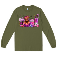 Army Green Halloween Heifer coffee cups Long Sleeve Tee - RanaPortraitStore