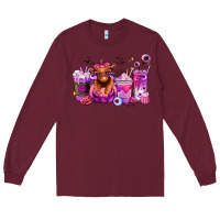 Burgundy Halloween Heifer coffee cups Long Sleeve Tee - RanaPortraitStore