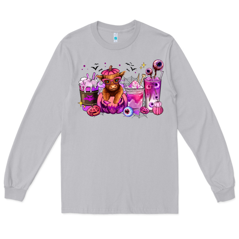 Halloween Heifer Coffee Cups Long Sleeve Tee by RanaPortraitStore | Teevron