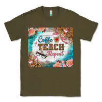 Army Green coffee teach repeat tumbler Classic Tee - BundleAndBundleShop