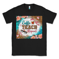 Black coffee teach repeat tumbler Classic Tee - BundleAndBundleShop