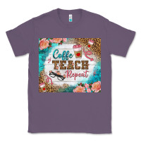 Lavender coffee teach repeat tumbler Classic Tee - BundleAndBundleShop