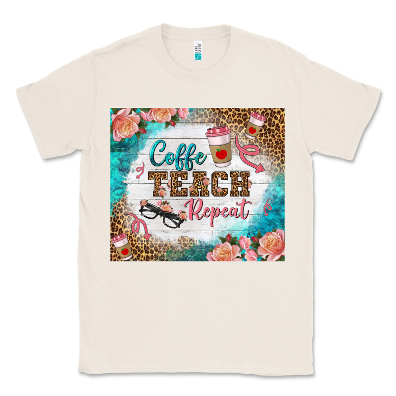 Coffee Teach Repeat Tumbler Classic Tee by BundleAndBundleShop | Teevron