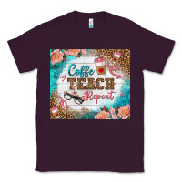 Plum coffee teach repeat tumbler Classic Tee - BundleAndBundleShop