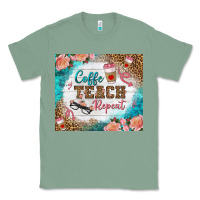 Sage coffee teach repeat tumbler Classic Tee - BundleAndBundleShop