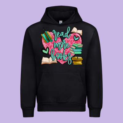 Read More Books Urban Hoodie Designed By Maliassmallbusiness