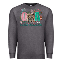 Charcoal Heather qma qualified medical aide Premium Sweatshirt - AdoDesignShop