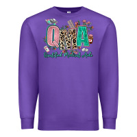 Purple qma qualified medical aide Premium Sweatshirt - AdoDesignShop