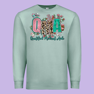 Qma Qualified Medical Aide Premium Sweatshirt Designed By Adodesignshop
