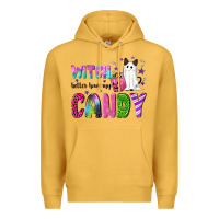 Mustard Witch better have my candy Premium Hoodie - NancyCooperArtShop
