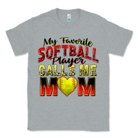 Heather Grey my favorite softball player calls me mom Classic Tee - Zillion Design Studio