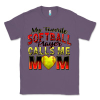 Lavender my favorite softball player calls me mom Classic Tee - Zillion Design Studio