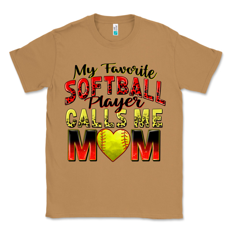 My Favorite Softball Player Calls Me Mom Classic Tee by Zillion Design Studio | Teevron