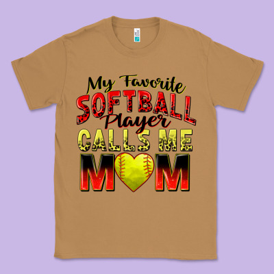 Classic Tee my favorite softball player calls me mom