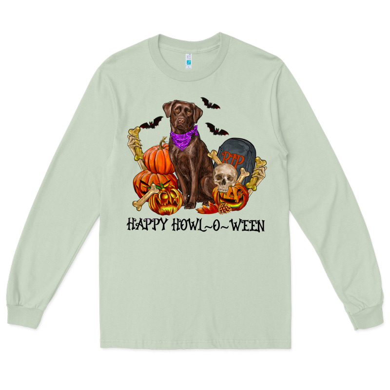 Happy Howl-o-ween Long Sleeve Tee by RanaPortraitStore | Teevron