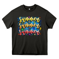 Asphalt Summer Summer Summer Heavy Core Tee - CowhideDigitalArt