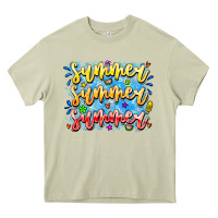Mossy Summer Summer Summer Heavy Core Tee - CowhideDigitalArt