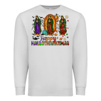 Dove Grey our lady of guadalupe happy hallothanksmas Premium Sweatshirt - JahusDesignShop