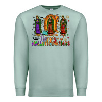 Seafoam our lady of guadalupe happy hallothanksmas Premium Sweatshirt - JahusDesignShop