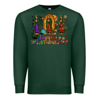 Sports Green our lady of guadalupe happy hallothanksmas Premium Sweatshirt - JahusDesignShop