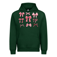 Forest Green pink ribbons Urban Hoodie - MaliasSmallBusiness