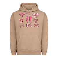 Pigment Burro pink ribbons Urban Hoodie - MaliasSmallBusiness
