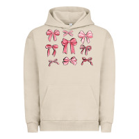 Pigment French Oak pink ribbons Urban Hoodie - MaliasSmallBusiness